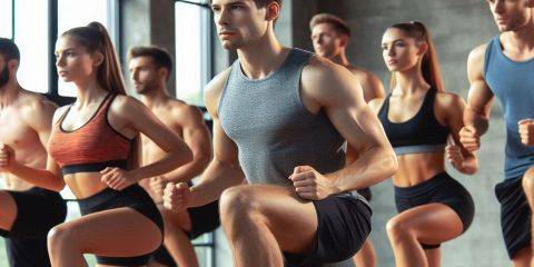 階梯有氧運動（Step Aerobics）由美國健身教練Gin Miller於1980年代末至1990年代初創立。通過上下階梯來強化腿部肌肉和心肺功能，此種有氧運動強度高於一般有氧舞蹈，且具有許多變化，還能提高您的平衡、協調和敏捷性。這種運動形式迅速風靡全球，加上Reebok的大力推廣及產品銷售，1991年起成為健身房熱門的有氧課程之一。