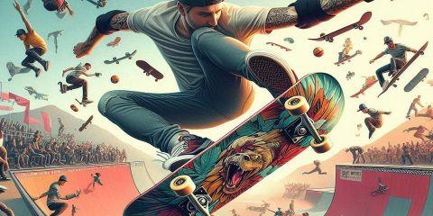 滑板起源於1940年代末，美國加州的衝浪愛好者。由於衝浪容易受到地理與氣候條件的影響，於是愛好者們決定在陸地上模擬這項運動而發明。將一塊木板底部裝上兩排輪滑的鐵質輪子，這就是第一代滑板。當時玩滑板的幾乎全為衝浪族群，所以最初的滑板動作幾乎與衝浪相似，變化不大。1970年代末期，一位叫做Alan Gelfand的滑板愛好者，發明了一種滑板技巧Ollie，給滑板運動帶來了革命性的進步。隨後多人在泳池內、大型半管道（Half-pipe）和碗形池（Bowl）上進行。這種形式的滑板運動最早由滑板職業選手推動和發展。