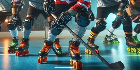 滑輪曲棍球是由冰上曲棍球演化而來的運動，是一種融合了直排輪運動和曲棍球元素的街頭運動。它起源於北美，是一種在公共場所如停車場、球場等進行的非正式競技運動。