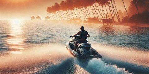 水上摩托於1960年代在日本由川崎重工發明，最初用於娛樂，後來發展為競技運動以及水上救援使用，並迅速流行全球。水上摩托車根據駕駛方式分為座式和立式水上摩托車兩種類型，國際水上摩托車聯合會正式設立的比賽級別為：立式水上摩托車 800 CC 、座式水上摩托車 1200 CC 。