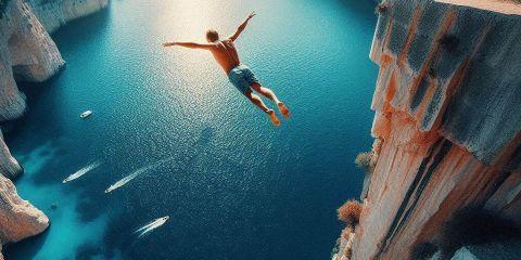 懸崖跳水起源於夏威夷，當地土著居民常常從懸崖上跳入海中，以展示勇氣和技藝。20世紀末，這項活動逐漸演變成為一項正式的極限運動，加上提神飲料的知名品牌舉辦活動推廣，因此在全球範圍內流行開來。