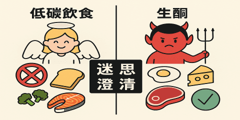 資訊爆炸的時代，飲食建議滿天飛。有些理論看似合理，卻缺乏科學實證；有些流派甚至將食物妖魔化，導致飲食焦慮。本篇將針對常見的飲食錯誤與迷思進行澄清，幫助你建立更有彈性、可持續的健康飲食觀念。