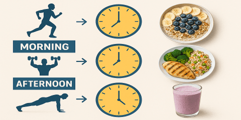 你選擇在什麼時間訓練，其實會影響你的飲食安排與營養利用率。早晨空腹？下午下班後？晚上運動？這些時段不僅關係到體能表現，也牽動能量補給策略。